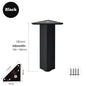 4PCS Furniture Leg Aluminum Triangular Square Sofa Leg with Screw Thickening Metal Furniture Feet Bathroom Cabinet Coffee Table