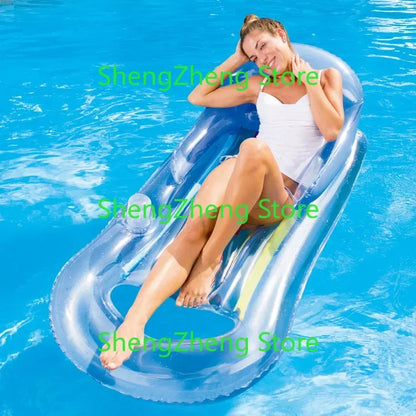 Water hammock recliner inflatable floating bed swimming pool floating swimming mattress sea swimming ring