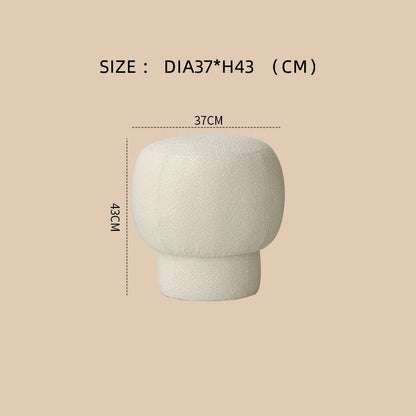 Nordic Furniture, Living Room Sofa Stools, Bedroom Dressing Stool, Porch Shoe Changing Stool, Circular Mobile Seat,Leisure Chair