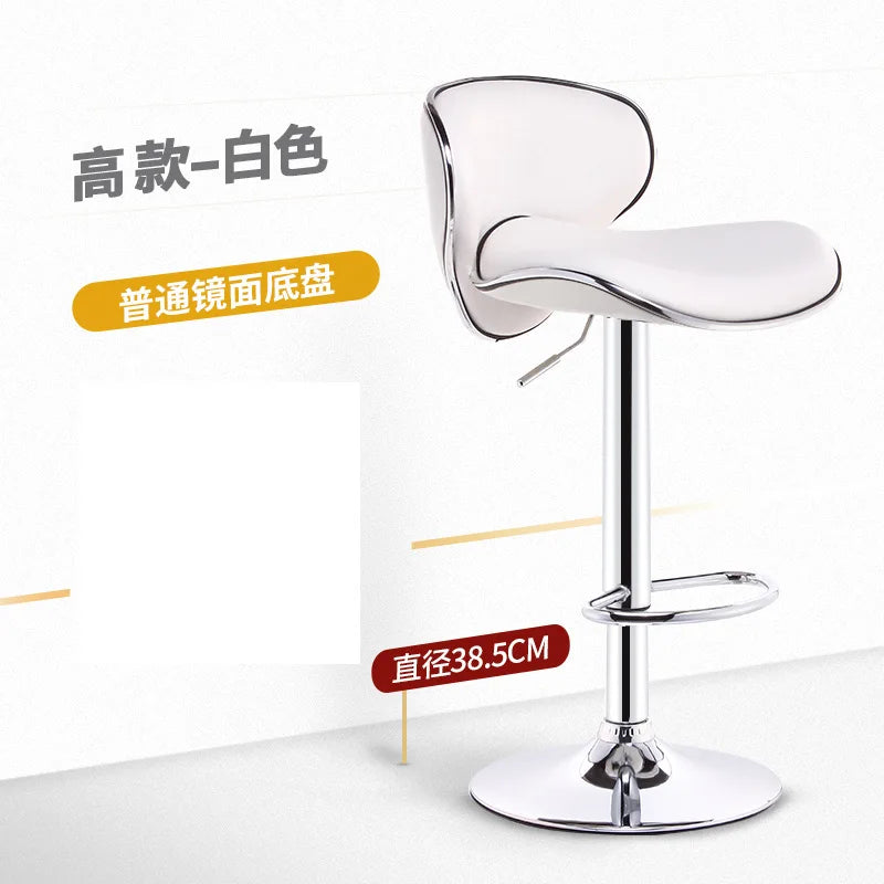 Bar Furniture High Stools Kitchen Adjustable Lift Backrest Bar Chair Swivel Nordic Bar Counter Sofa Chairs Bar Banks Dining Seat