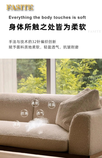 Fabric sofa living room modern simple Nordic chaise longue solid wood corner sofa combination
