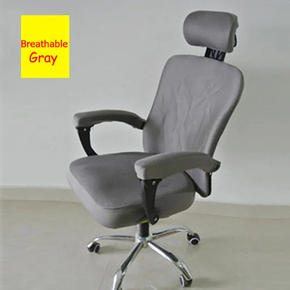 3pcs/lot Office Chair Covers Stretch Spandex Computer Swivel Chair Seat Covers Armrest Gaming Chair Cover Split Chair Slipcovers