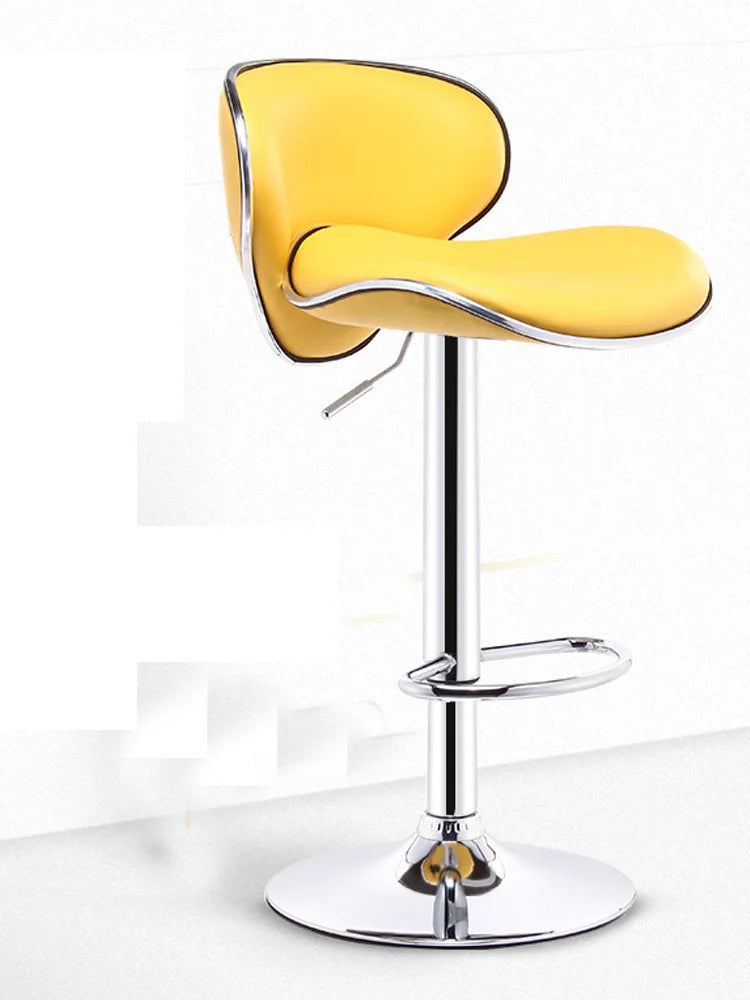 Bar Furniture High Stools Kitchen Adjustable Lift Backrest Bar Chair Swivel Nordic Bar Counter Sofa Chairs Bar Banks Dining Seat