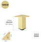 4PCS Furniture Leg Aluminum Triangular Square Sofa Leg with Screw Thickening Metal Furniture Feet Bathroom Cabinet Coffee Table