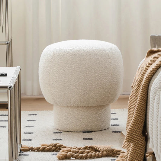 Nordic Furniture, Living Room Sofa Stools, Bedroom Dressing Stool, Porch Shoe Changing Stool, Circular Mobile Seat,Leisure Chair